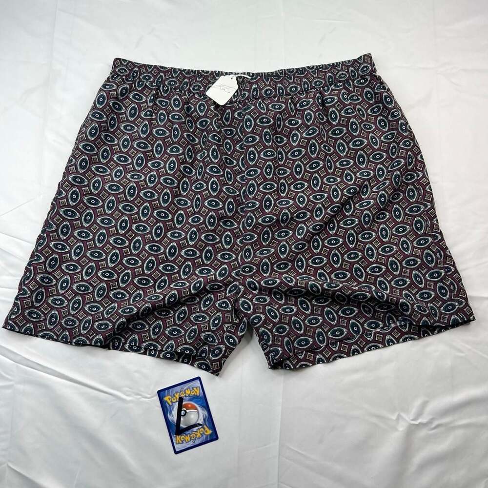 Vintage Christian Dior Silk Boxer Lounge Shorts